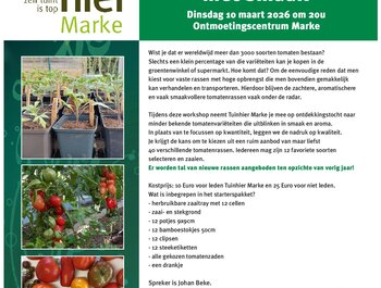 Zaaien van tomaten met
smaak