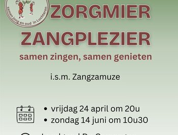 Zorgmier Zangplezier - café chantant
voor jong en oud