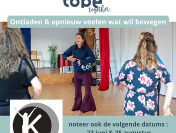 Dans je Vrij . Ontladen & Opnieuw voelen
wat wil bewegen