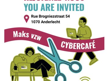 Opening van het internetcafé van Maks
vzw