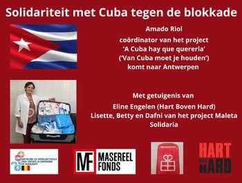 Solidariteit
met Cuba tegen de blokkade