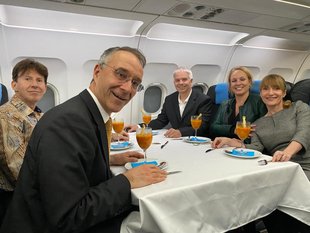Ontspanning Ongelooflijke ervaring vrienden een Airbus A319 hartje Brussel