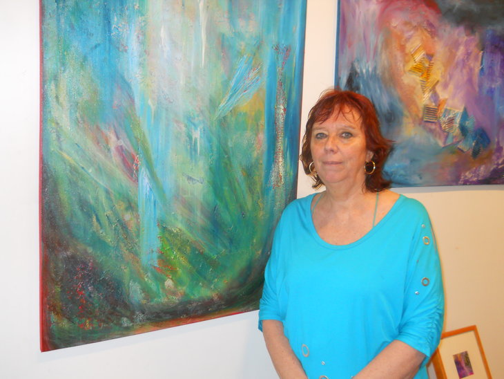 Workshops Intuitief schilderen abstract mixed media