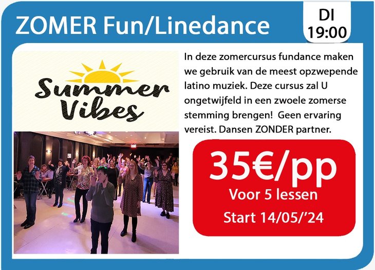 Workshops Zomer Fun/Linedance