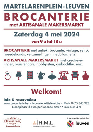  Brocanterie Artisanale Makersmarkt - Leuven