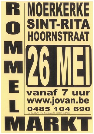  Rommelmarkt Moerkerke Sint-Rita - Org. Jovan
