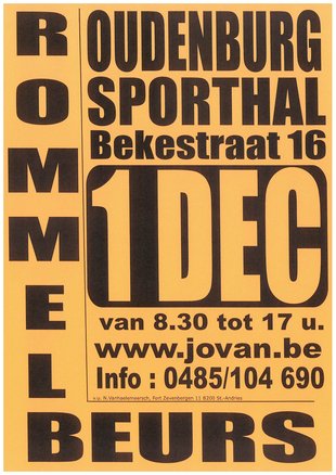  Rommelbeurs Oudenburg - Sporthal Beke - Org. Jovan