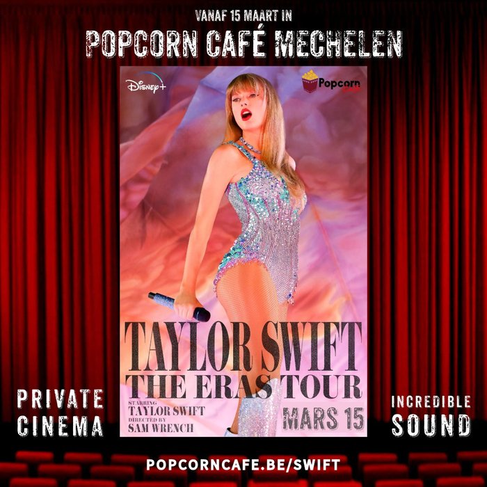 Concerten Taylor Swift komt naar Popcorn Caf