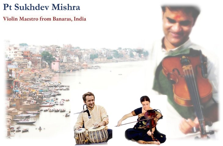 Concerten Sukhdev Mishra Violin Maestro from Banaras, Indian Classical Raga Concert