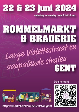  Rommelmarkt braderie Lange Violettestraat