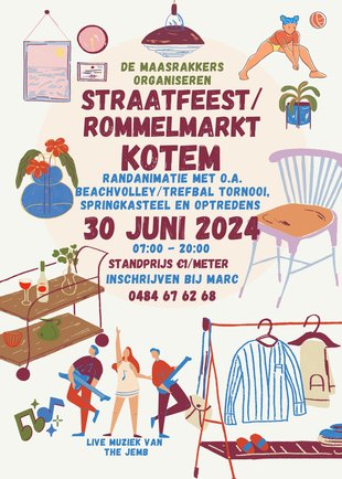  Straatfeest/rommelmarkt Kotem