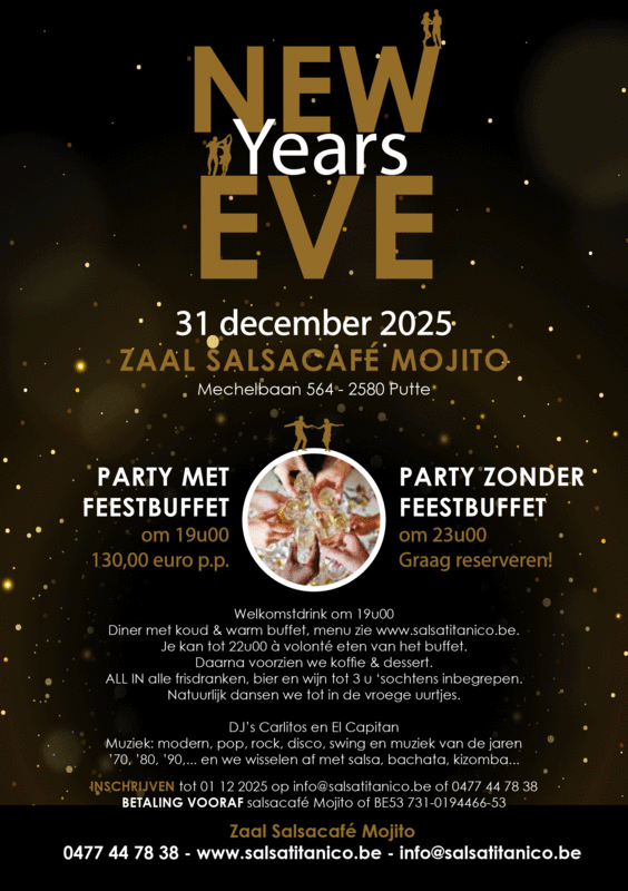 Nachtleven Vier Oudjaar mét zonder feestbuffet