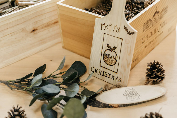 Workshops Kerstpyrografie