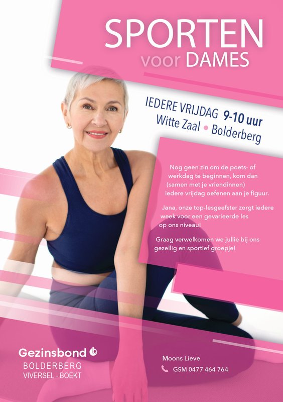 Workshops Sporten voor mama s/dames/oma s