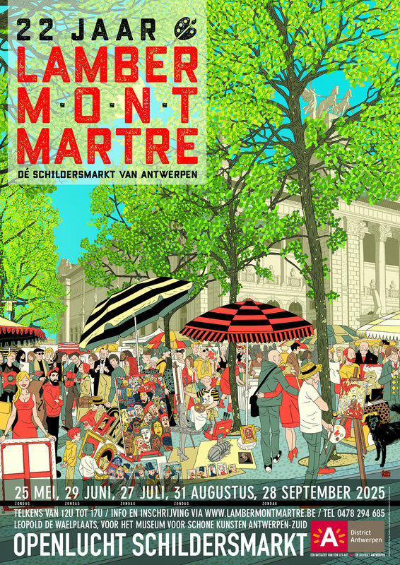 Ontspanning Lambermontmartre schildersmarkt