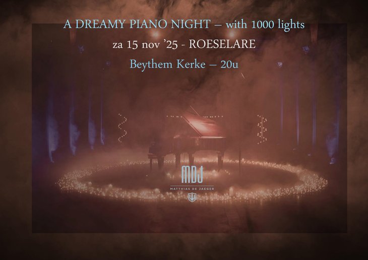 Concerten Dreamy Piano Night - with 1000 lights