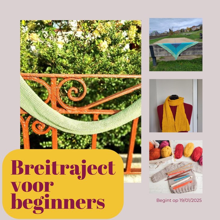 Workshops Breitraject voor beginners  Van colsjaal omslagdoek 