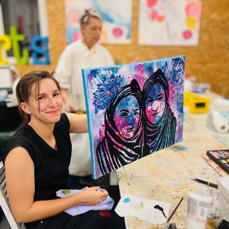 Workshops Schilderen acryl: jij wilt ! av