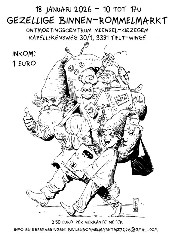  Gezellige binnenrommelmarkt