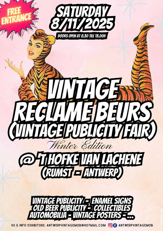 Ontspanning Vintage Reclame Beurs Rumst (Winter Edition)