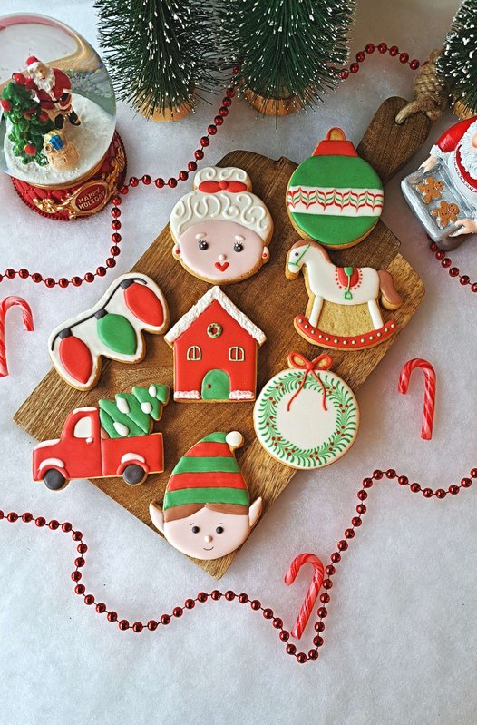 Workshops Workshop koekjes versieren: thema Kerstmis