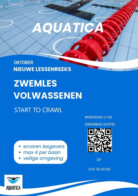 Workshops Zwemles volwassenen