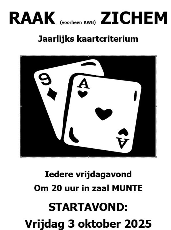 Ontspanning Kaartcriterium Raak (voorheen Kwb) Zichem -2026