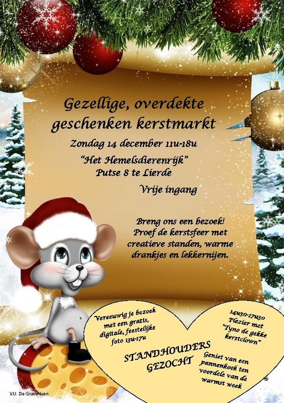 Kerstmarkten Gezellige, overdekte kerstmarkt leuke, originele geschenken