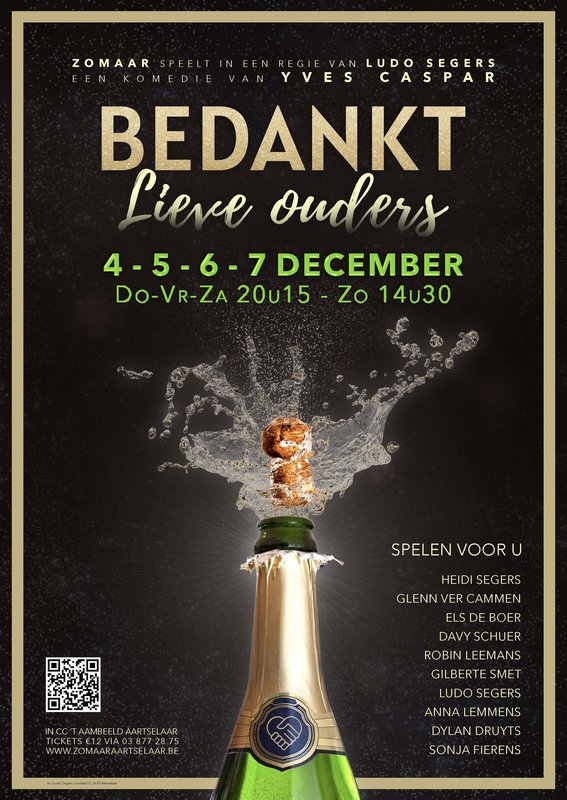 Voorstellingen Bedankt lieve ouders Yves Caspar een regie Ludo Segers