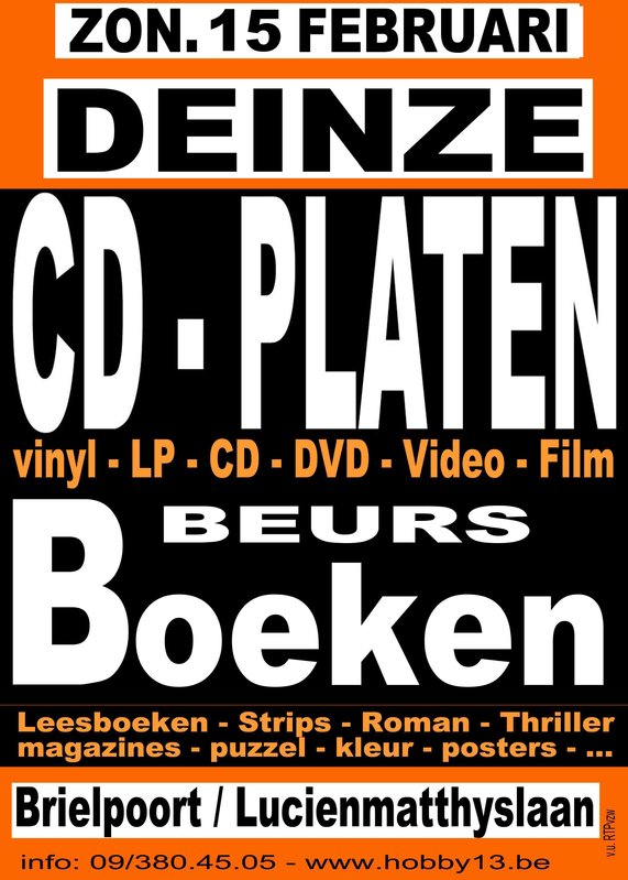 Ontspanning Cd& Platenbeurs + Boekenbeurs