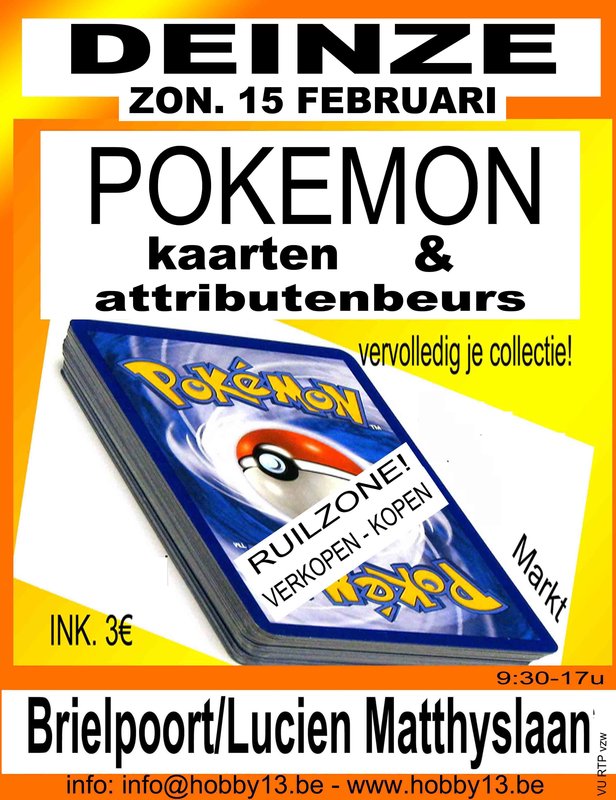 Ontspanning Pokémon Kaarten Beurs