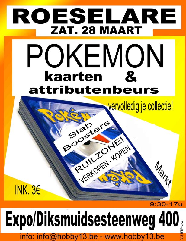 Ontspanning Pokémon Kaarten Beurs