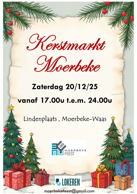 Kerstmarkten Kerstmarkt Moerbeke feest