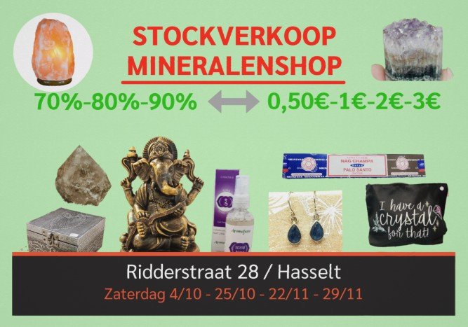 Ontspanning Stockverkoop Mineralenshop