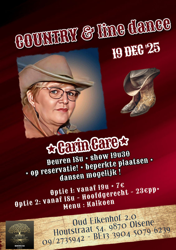 Concerten Country & line dance Carin Care