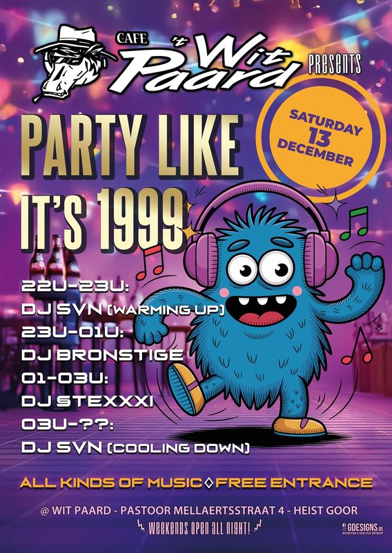 Nachtleven Party like it s 1999