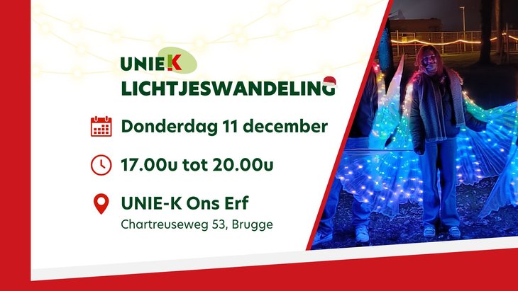 Ontspanning Lichtjeswandeling Unie-k Erf