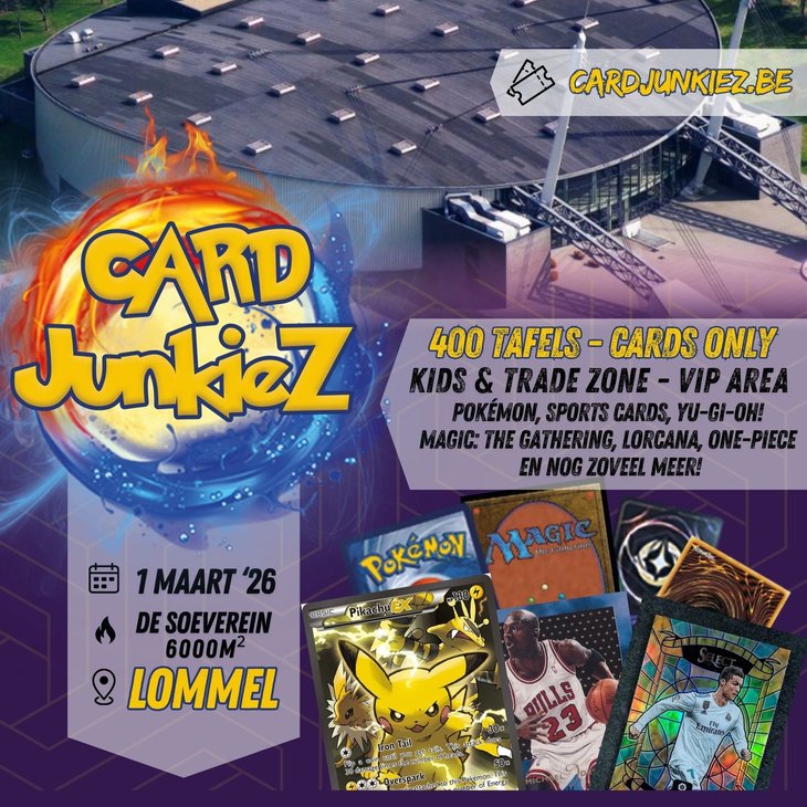 Ontspanning Card JunkieZ - Pokémon, Lorcana, Magic: Gathering, Sports cards,...