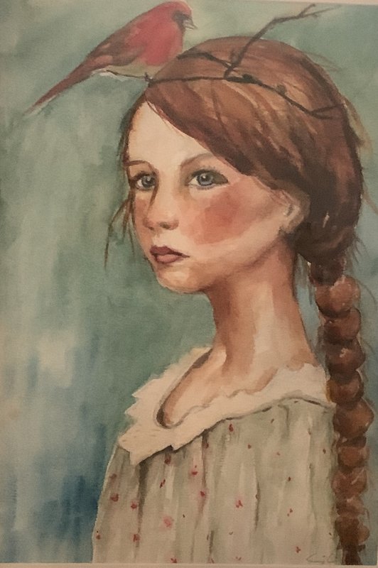 Tentoonstellingen Expo Uitdagingen aquarel acryl door Frieda Raeymaekers Lili Wit