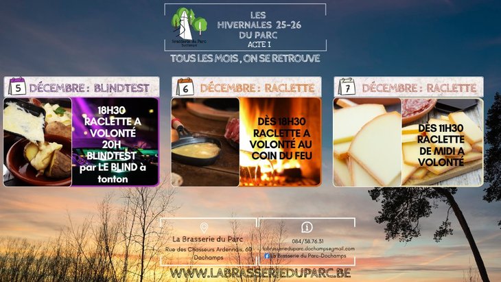 Nachtleven Raclette volonté & Blindtest