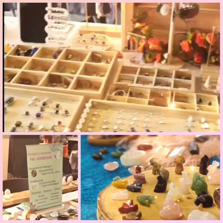 Ontspanning Stand Mineralen&edelstenen Het vlinderpad