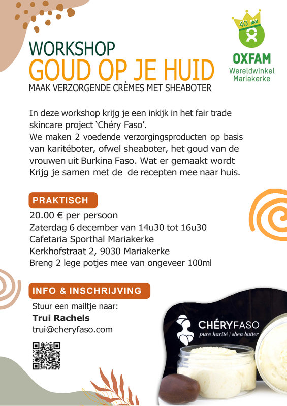 Workshops Verzorgende cremes sheaboter maken