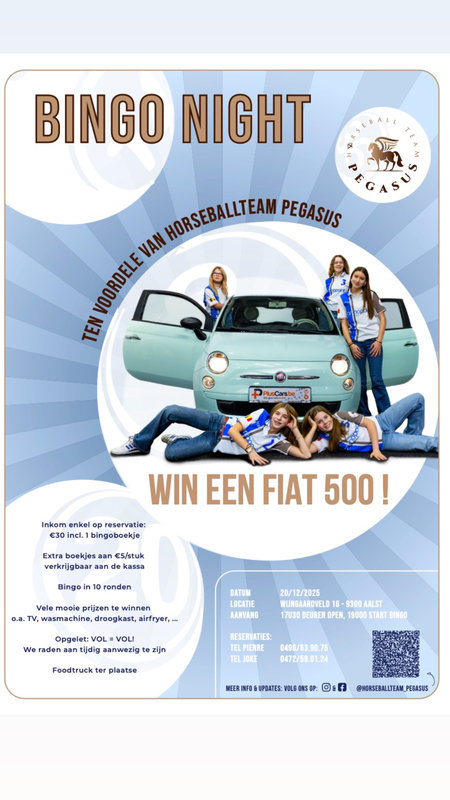 Nachtleven Bingo avond