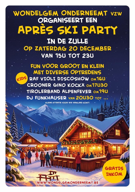 Ontspanning Après-ski Party  Wondelgem ⛷️