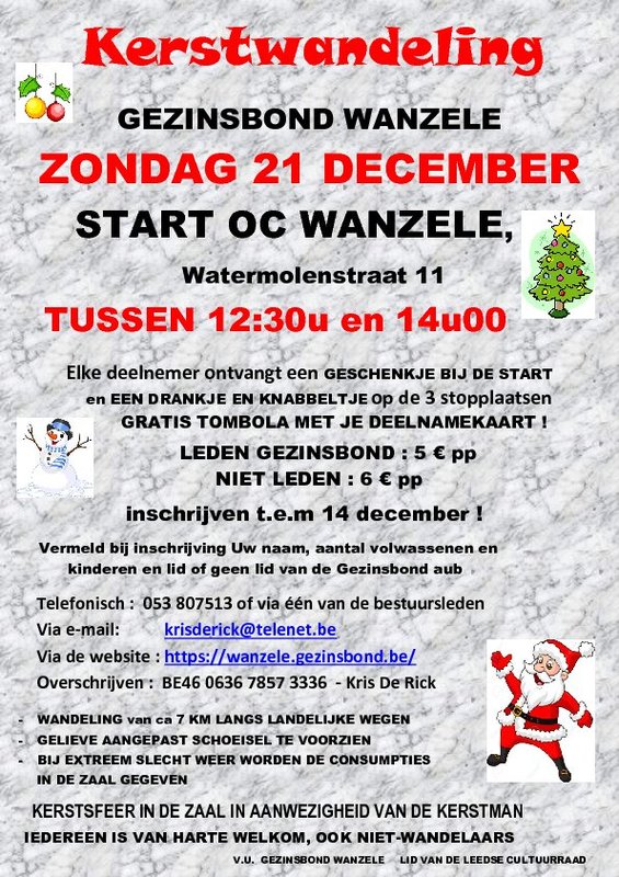 Ontspanning Kerst Sneukelwandeling