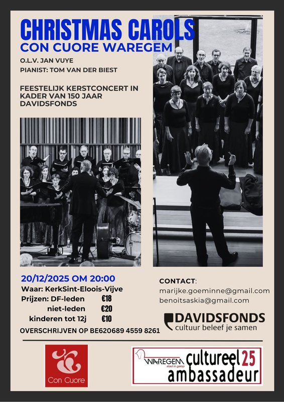 Concerten Christmas Carols door Cuore