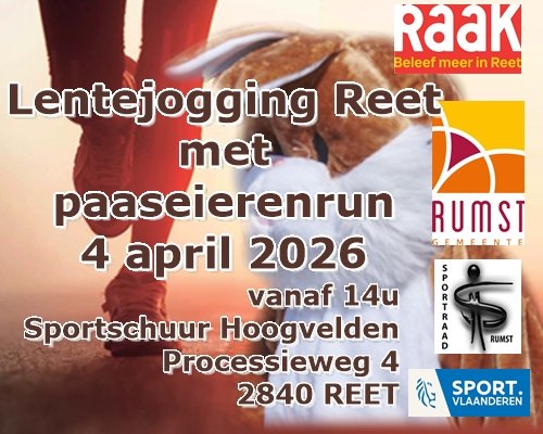 Ontspanning Lentejogging Reet paaseierenrun