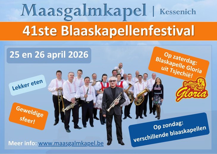 Concerten 41ste blaaskapellenfestival - Maasgalmkapel Kessenich