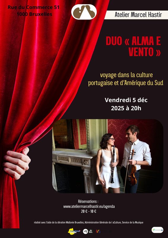 Concerten Duo “Alma e Vento”: reis door Portugese Zuid-Amerikaanse cultuur