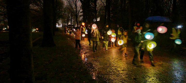 Nachtleven Lampion-Kerst wandeling